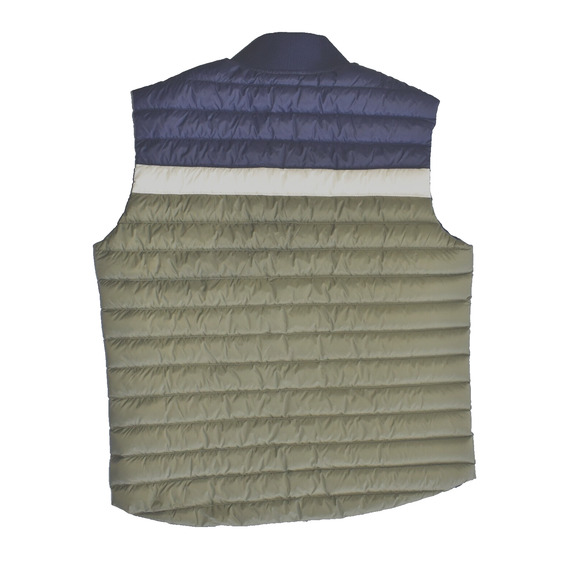 NEW MARINE LAYER Vail Dusty Olive/Navy Reversible Down Puffer Vest Size S $145 - Picture 5 of 9